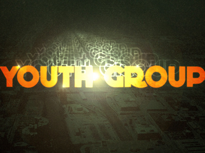 Youth Group blur city flare green orange retro texture urban yellow