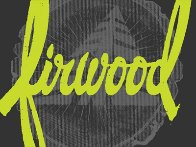 Firwood Script Hoodie apparel cursive custom type gray green hand drawn hoodie logo script stump type typography vector