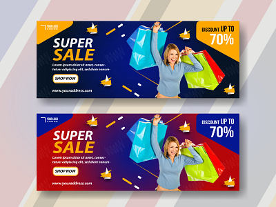 Fashion sale facebook timeline cover and banner template design branding business corporate design facebook facebook ad facebook ads facebook banner facebook cover illustration logo social media add social media design social media post design ui ux vector web banner design