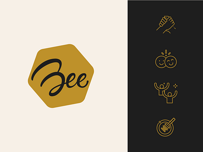 Bee Logo and Icons advertising agency bee bee events beer bucharest
