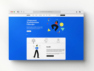 Edus Website Design education educational edus romanian brand romanian branding romanian website site romanesc website