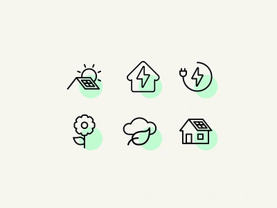 Photovoltaic Icon Set cell charge connector energy house icon icon set icons invertor photovoltaic power pv socket solar panel sun sunlight