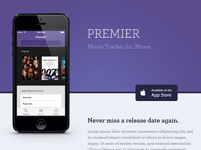 Premier 3 app ios7 movie premier site