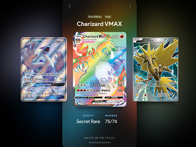 Pokemon Trading Card App app concept mobile app pokemon trading cards ui user interface user interface design