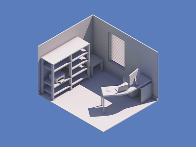 New Digs cinema4d low poly