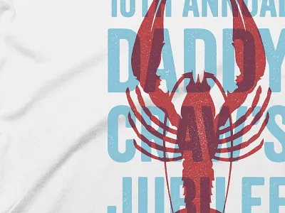 Daddy Craw's Jubilee crawfish boil overprint t shirt