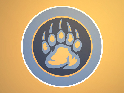 Grizzly Bear Blues Logo bear claw illustration logo memphis grizzlies sports