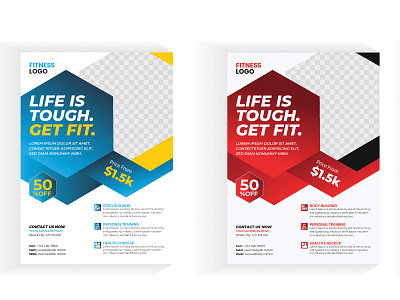 Fitness Gym Flyer Template,