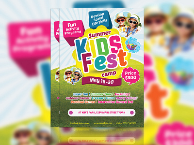 Kids Summer Camp Flyers