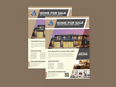modern real estate flyer for free psd download