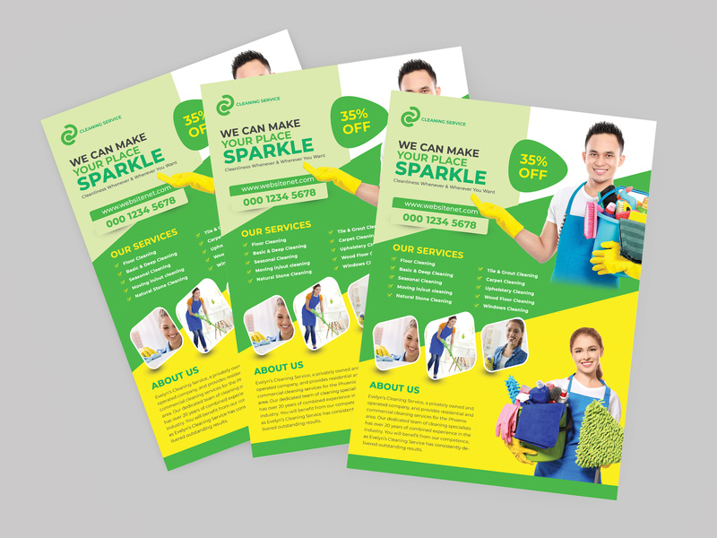 Cleaning Services Flyer Template By Saad Uddin On Dribbble