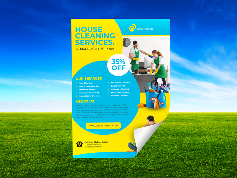 Cleaning Services Flyer Template By Saad Uddin On Dribbble Cleaning Services Flyer Template By