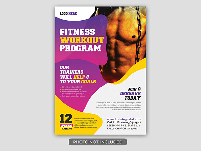 fitness Gym Flyer Tamplate aerobic body building boxing business club dance flyer exercise fitness fitness flyer flyer gym
