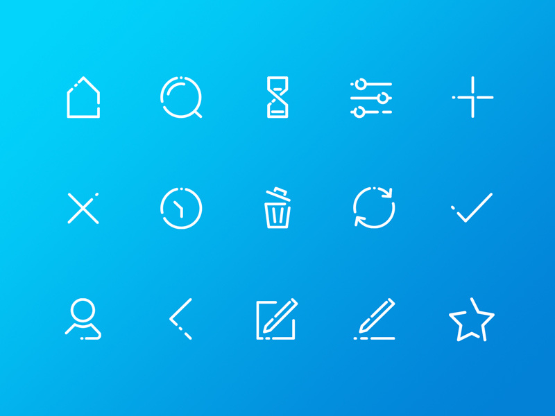 Set of icons for Lend it app lend it app ui icons