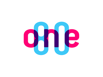 One80 logo design logo multiply color effect