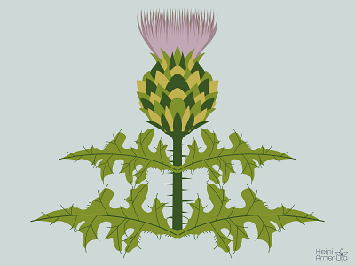 Mystic Garden floral - Thistle creative design floral flower illustration illustration art illustrator thistle vector vector illustration vectorart wildflower