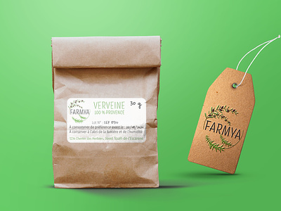 FARMYA - logo & branding botanic branding creative design herbs illustration illustrator logo olive packaging provence vector