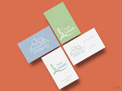 Visual identity: Perhekoti Lintukoto and Perhepalvelut Viitta oy branding business card design illustration logo logodesign vector visual identity