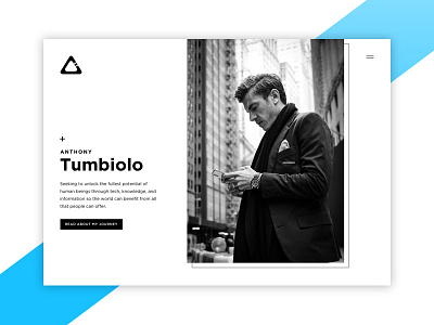 Anthony Tumbiolo Homepage branding design ui web design