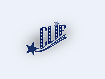 Elif elif lettering navy star