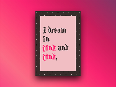 Pink Dream brown dot dream gothic gradient pink polka