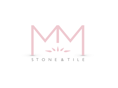 MM Logo concept formal grey logo mm pink white