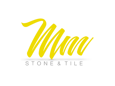 MM logo concept logo mm script tile white yellow