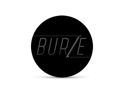 Burze Logo black burze round shadow white z