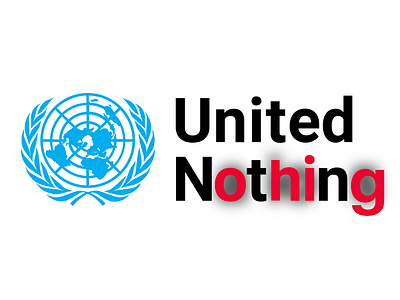 United Nations to United Nothing black blue nations nothing red united