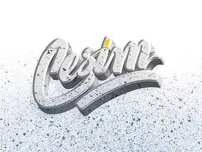 Cesim logotype 3d blue cesim grey lettering logo type white yellow