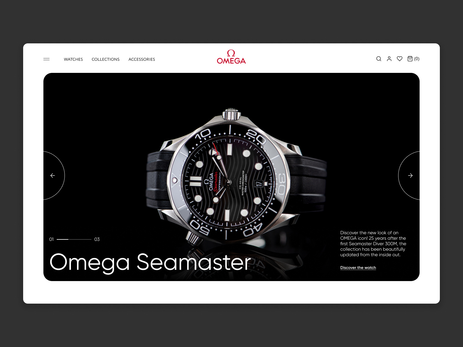 Omega Online Store by Mykhailo Salohub on Dribbble