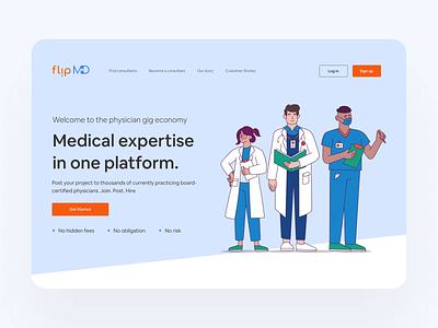 Web Design for a Medical Platform I Physician Job Search Site health platform healthcare marketplace healthcare website interactions interface design medical app medical job medical job platform medical platform physician consulting physician job board physician job search physician marketplace uiux web design web platform ui website ui