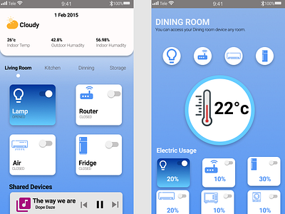 Smart Home ui ux