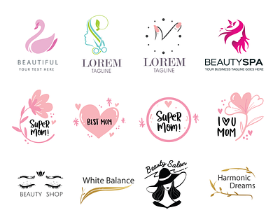 Feminine Logo Design branding creative design fashion feminine flat graphic design illustration logo logodesign minimal type typography vector