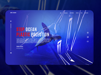 Stop plastic ecology figma minimalism ocean page photoshop texture web webdesign