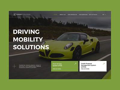 IT Solutions car design it minimalism site software ui web webdesign