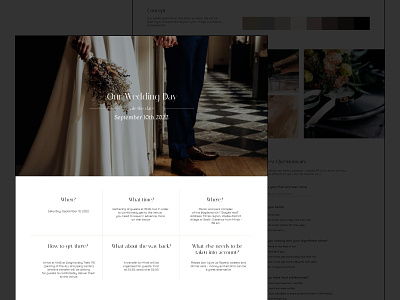 Wedding invitation website