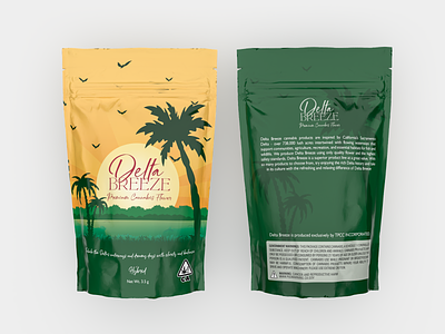 Illustration and Pouch Design 3d branding cannabis cbd design elegant hybrid illustration indica label design minimal mylar bag premium product packaging sativa