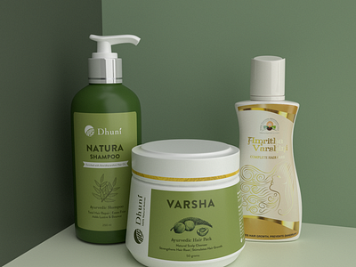 Haircare Product Packaging Design ayurveda ayurvedic branding design elegant indian label design luxury minimal premium product packaging