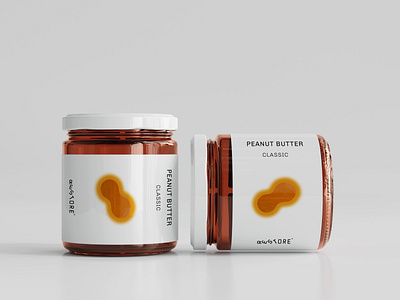 Minimal Peanut Butter Jar Label