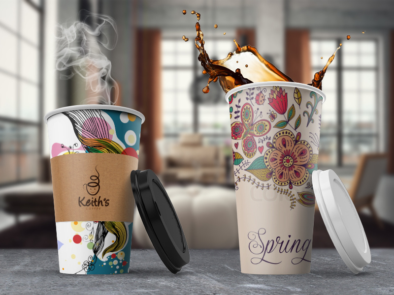 Coffee Cup Mockup coffee cup mockup showcase preview latte design cover brand branding logo coffee shop
