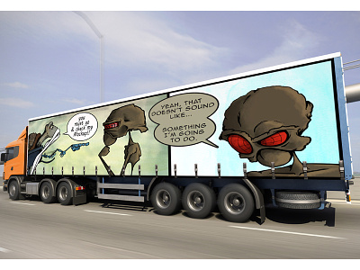Truck Mockup ads billboard mockup present preview showcase truck