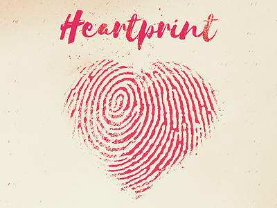 Heartprint grunge heart love matt mattsdesign pink romance valentines warm