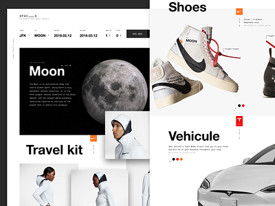 SPACED website moon nike spacedchallenge tesla