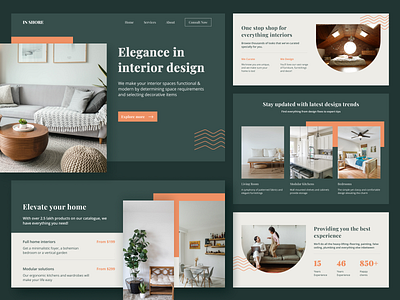 Inshore Interior Landing Page by Yugal Mahajan for Nickelfox on Dribbble