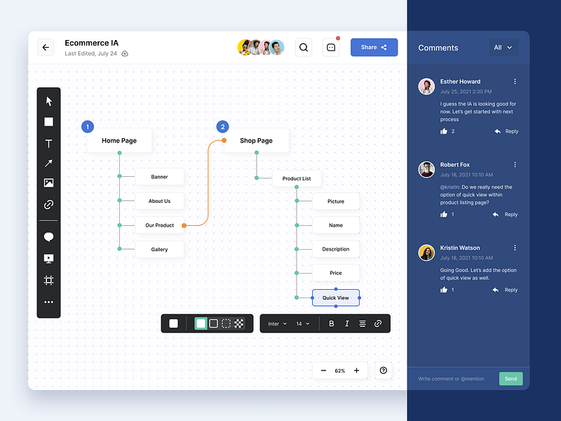 Whiteboard Platform by Yugal Mahajan for Nickelfox - UI/UX Design on ...