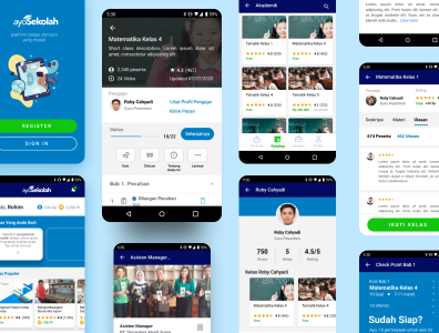 Online Learning App that connect the study and career app learning app mobileapp uidesign uxdesign