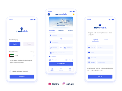 Flight booking app