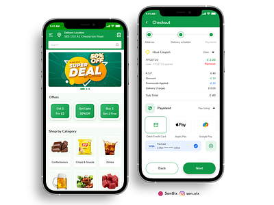 Grocery Store adobexd animation appstore branding design designs ecom ecommerce graphic design grocery mobile app design motion graphics popular store ui uiux website design