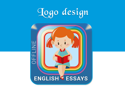 English Essays Offline logo design icon logo